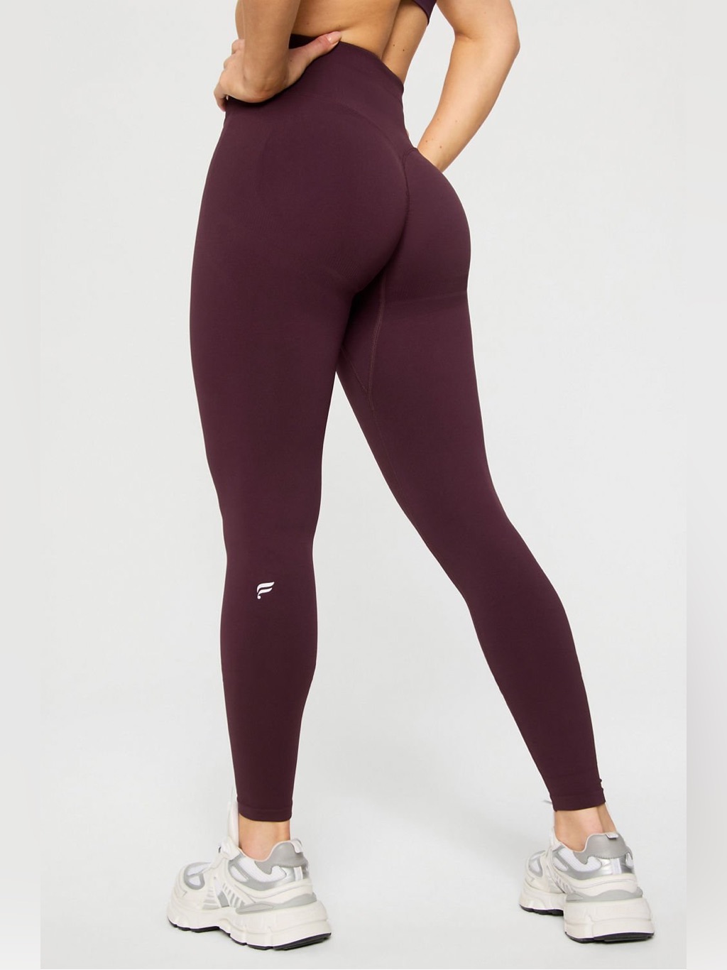 Nwt Fabletics Large High-Waist Plum Leggings - Performance Women's Pants Oxblood